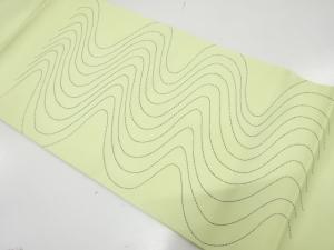 塩瀬　流水模様　名古屋帯